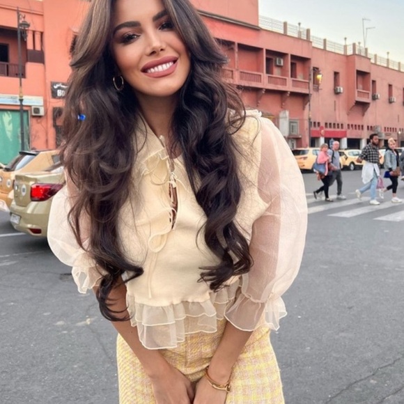 Zara organza knit blouse - Picture 3 of 4